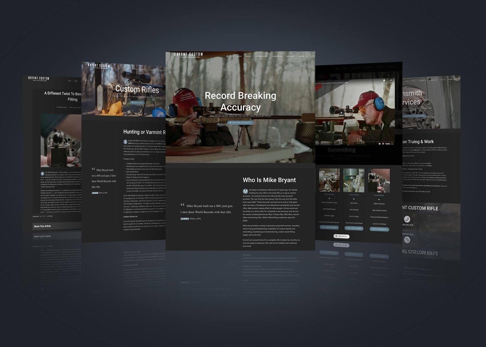 The new Bryant Custom website
