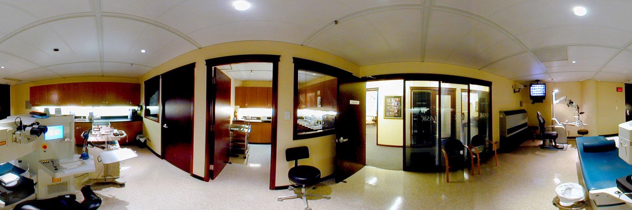 The laser suite, from the original 360-degree tour