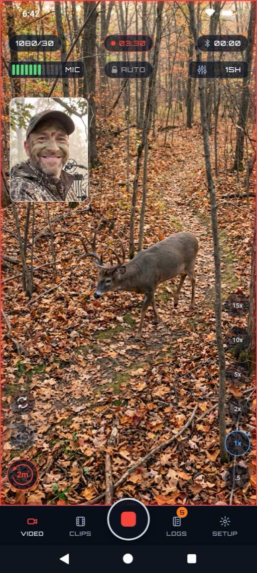 PREYR filming a whitetail