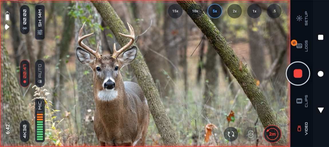 PREYR hunting camera view
