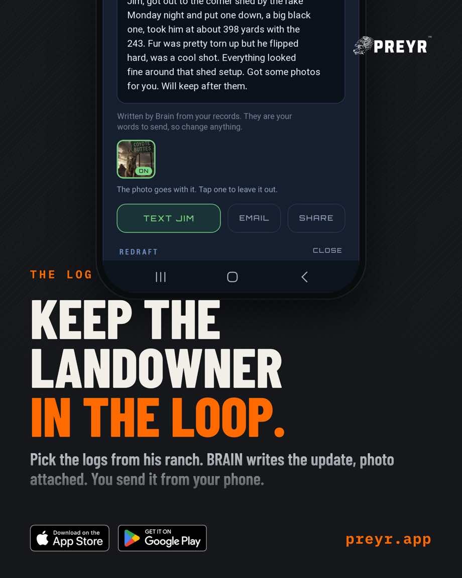 PREYR landowner update