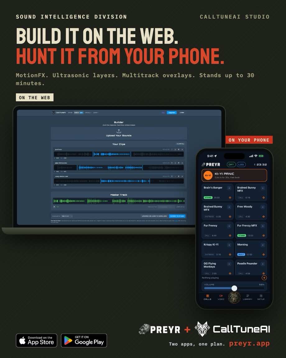 CallTuneAI web studio and PREYR