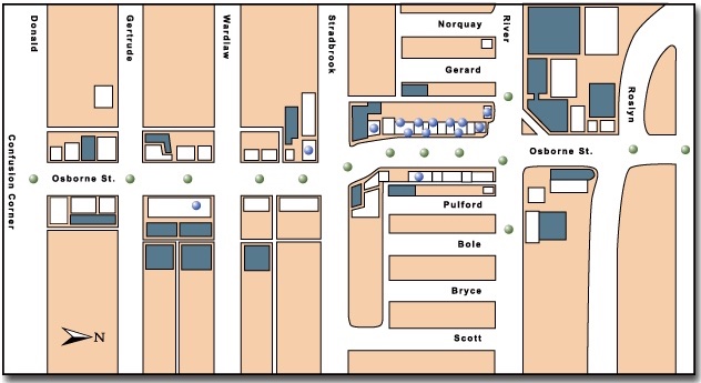 The Osborne Village interactive street map, 2001