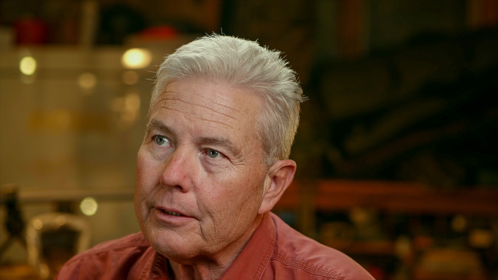 David Tubb during the interview in his shop