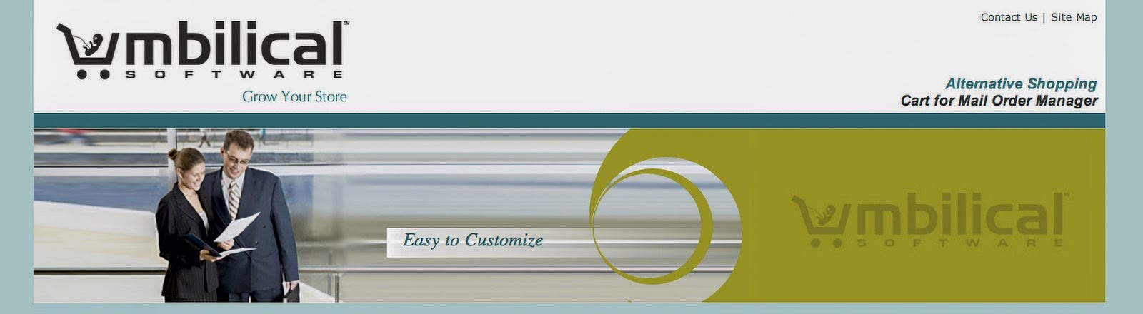 The Umbilical Software website header
